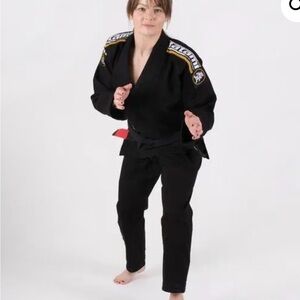 Black Brazilian Jiu-Jitsu Gi with Patch Detailing